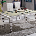 New Design Stainless Steel Hotel Banquet Wedding Dining Table with Marble Top